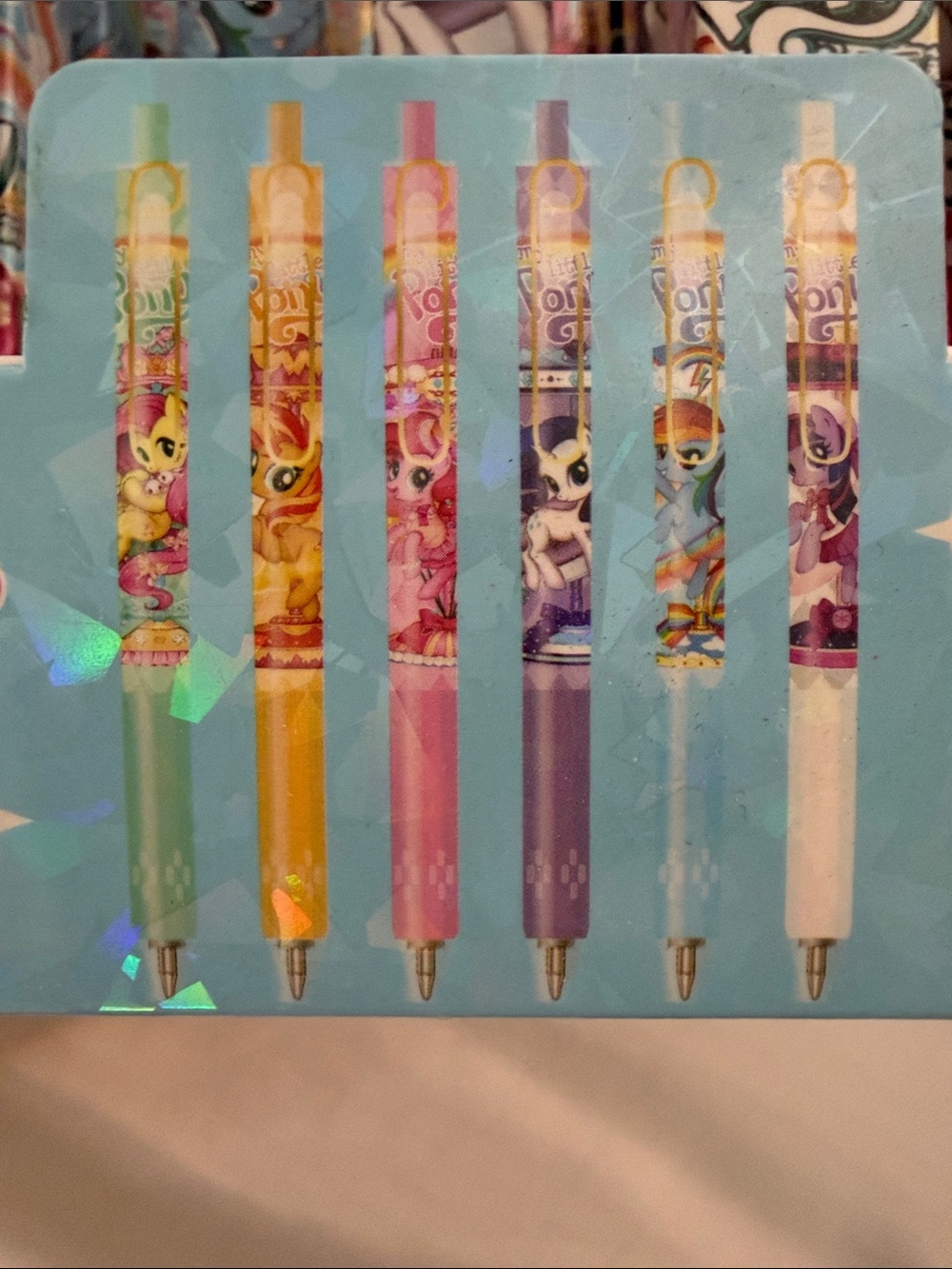 Pick (1) My Little Pony Ballpoint Mystery Pens - Rainbow & Purple NIP - Picture 2 of 3